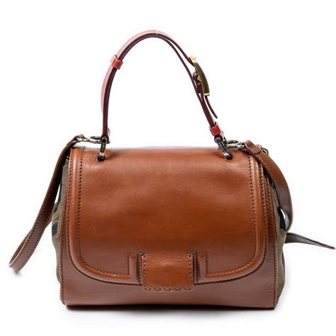 Silvana leather crossbody bag Fendi Brown in Leather 